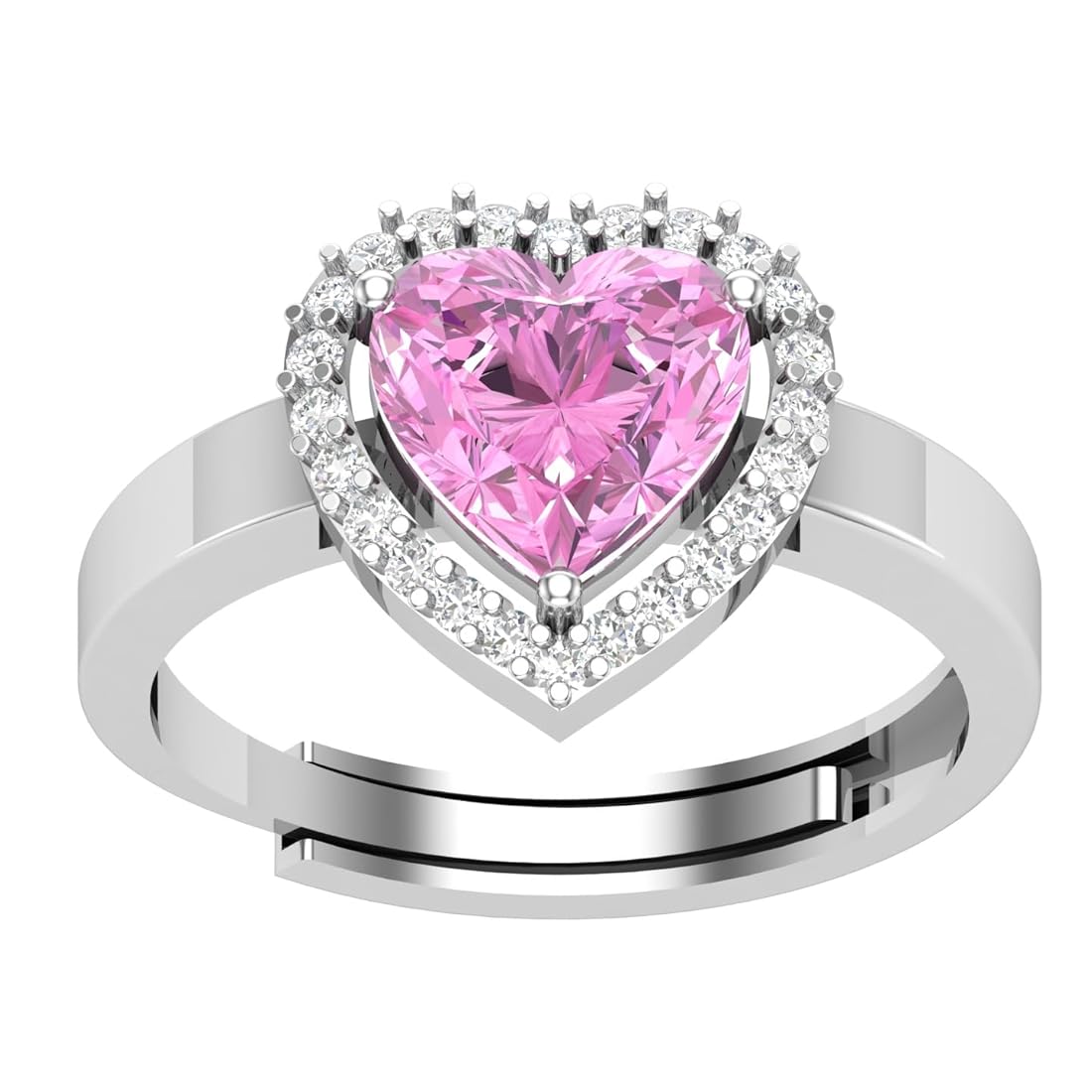 Heart Zircon Ring