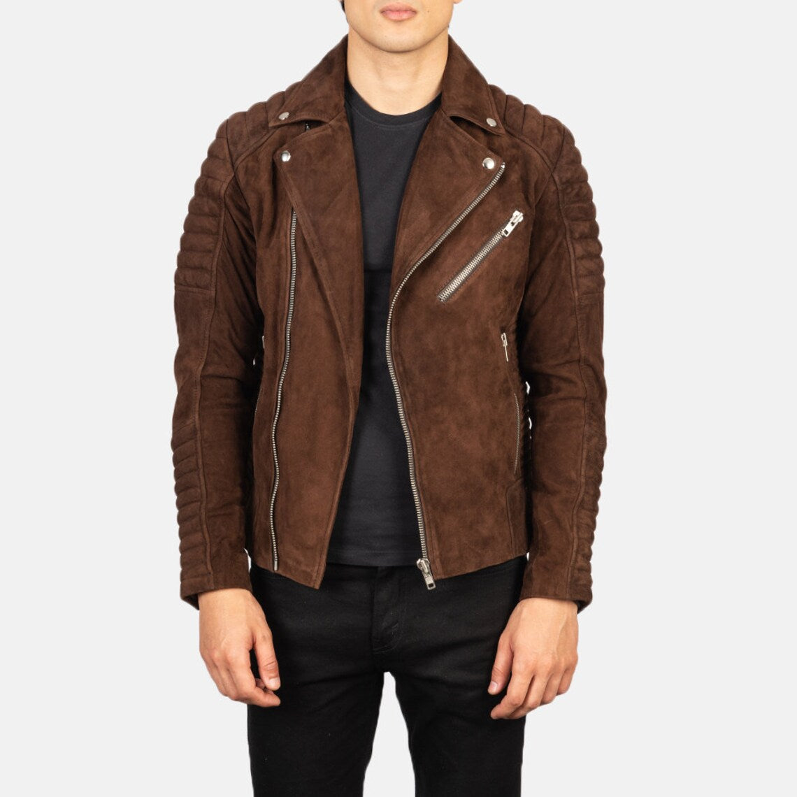 Men’s Goatskin Suede Leather Jacket