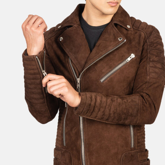 Men’s Goatskin Suede Leather Jacket