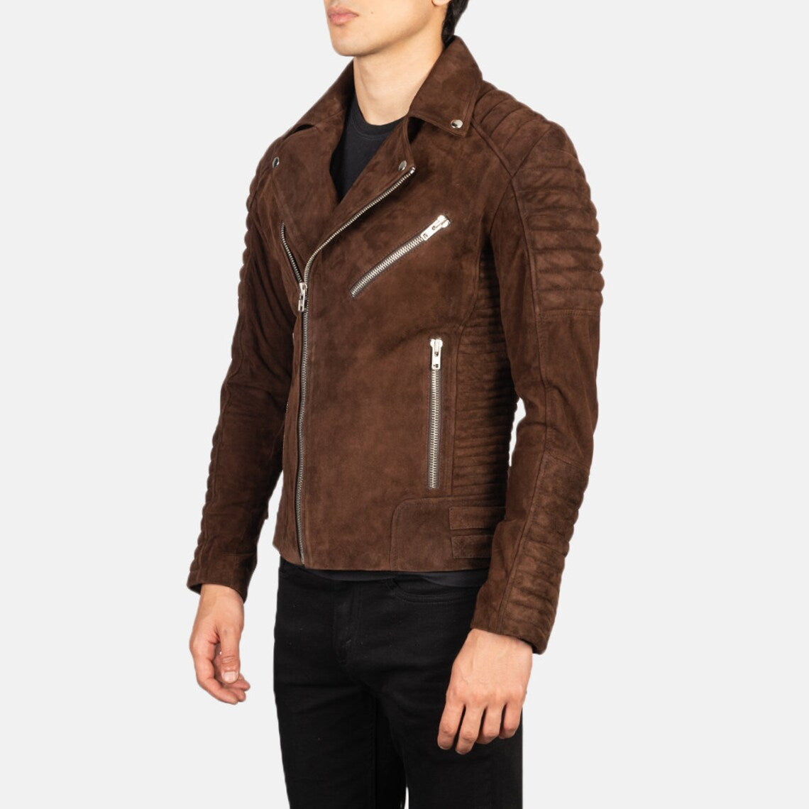 Men’s Goatskin Suede Leather Jacket