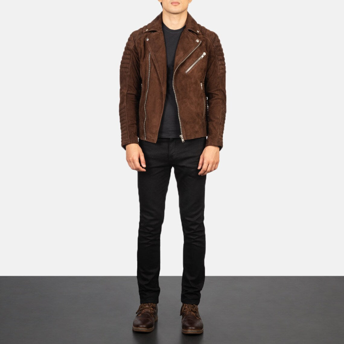 Men’s Goatskin Suede Leather Jacket