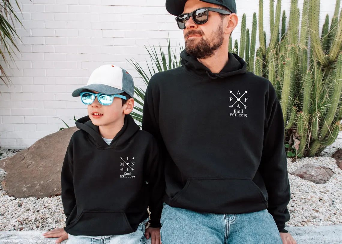 Personalized Matching Family Hoodies