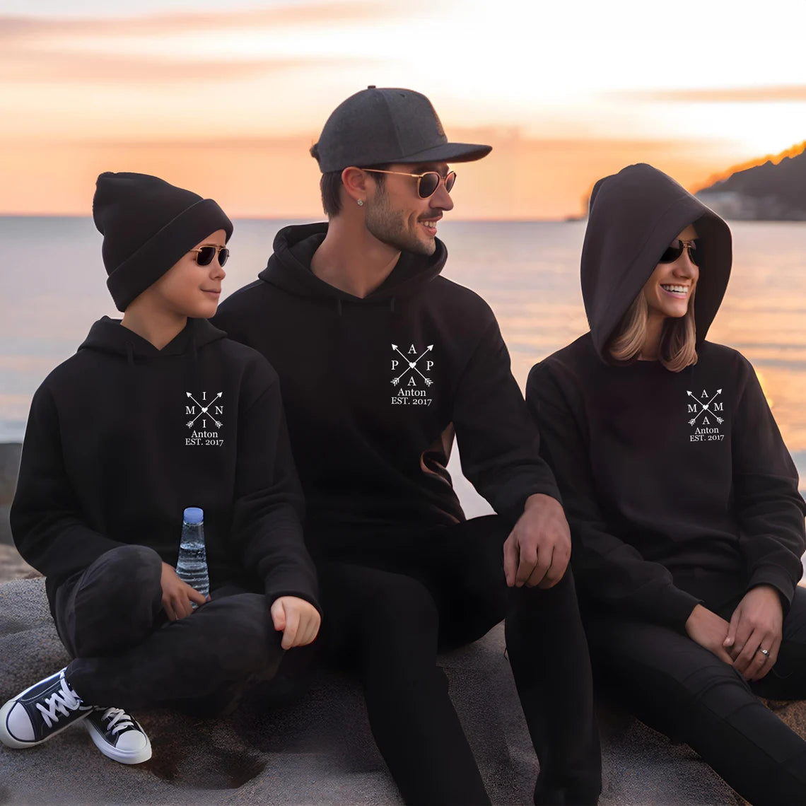 Personalized Matching Family Hoodies