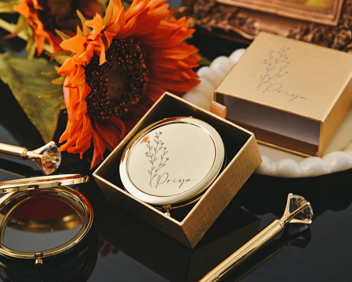 Personalized Pocket Makeup Mirror