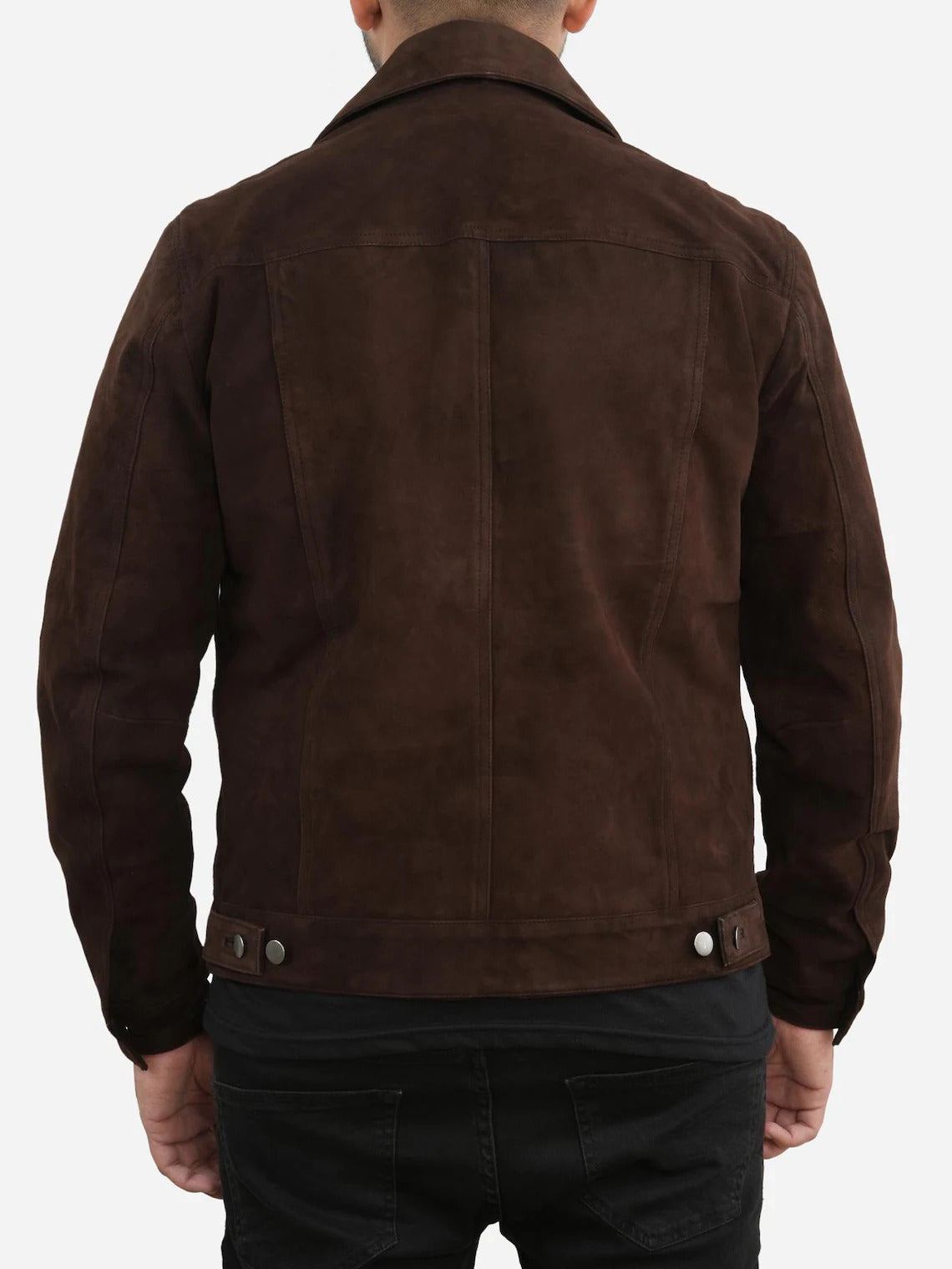 Men’s Classic Genuine Leather Trucker Jacket