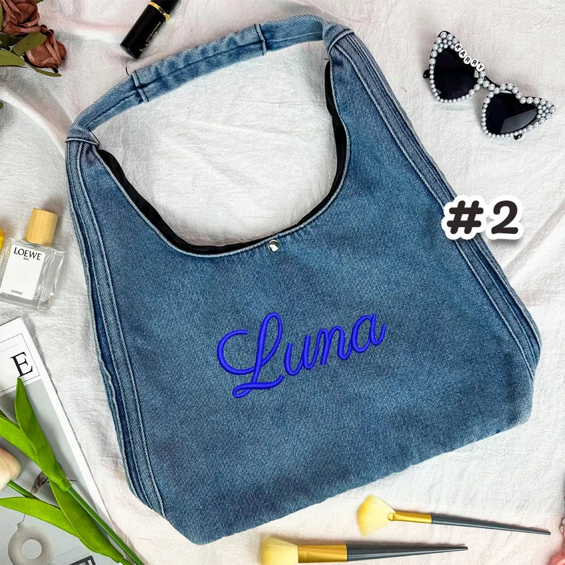 Upcycled Denim Tote Bag