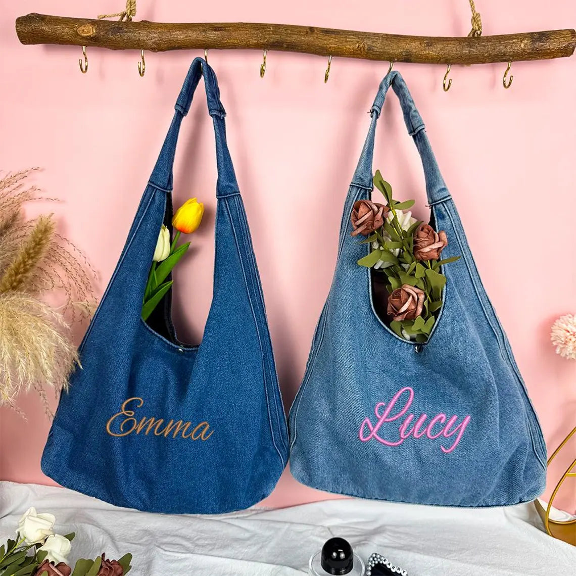 Upcycled Denim Tote Bag