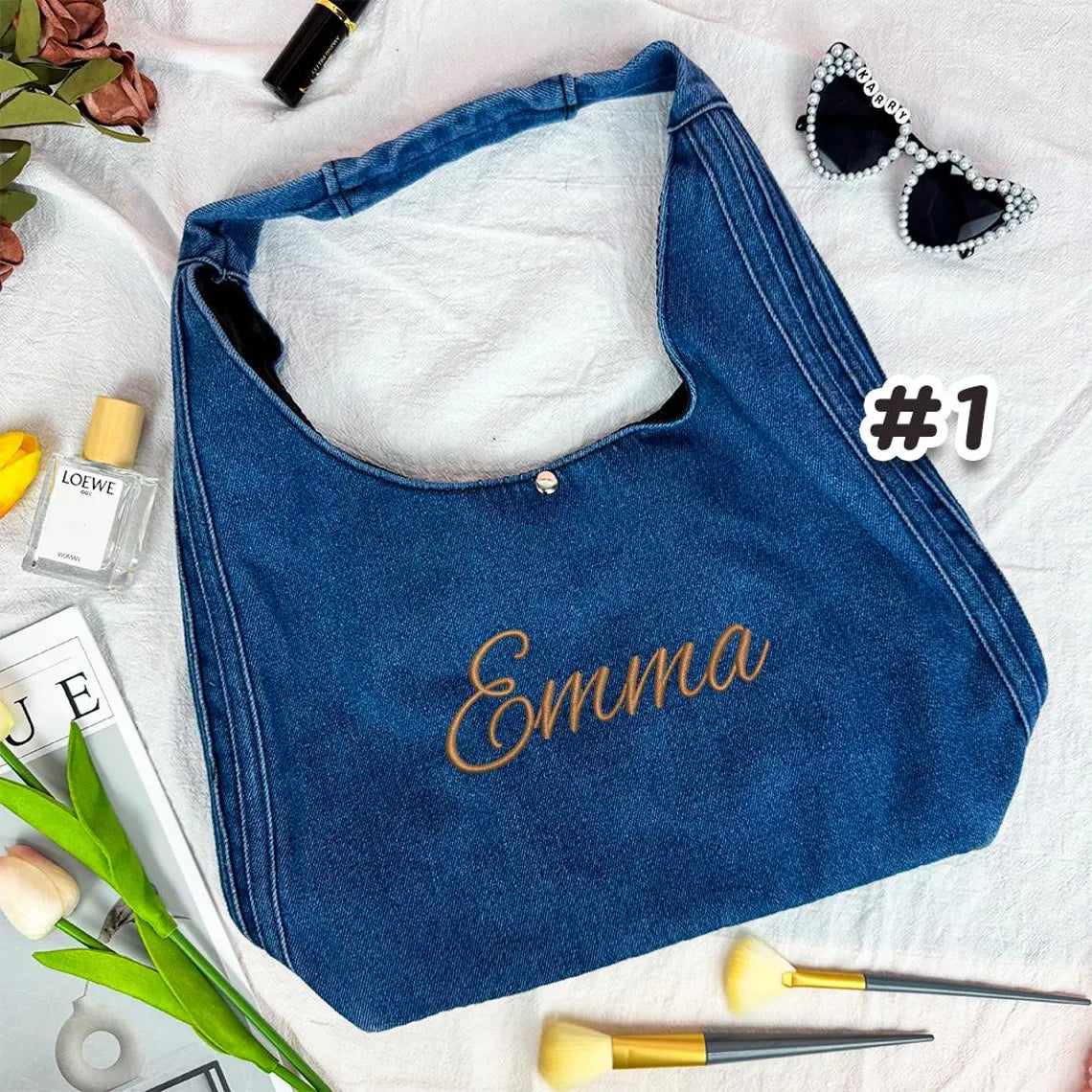 Upcycled Denim Tote Bag