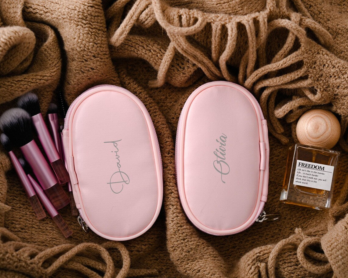 Personalized Makeup Brush Set with Travel Case