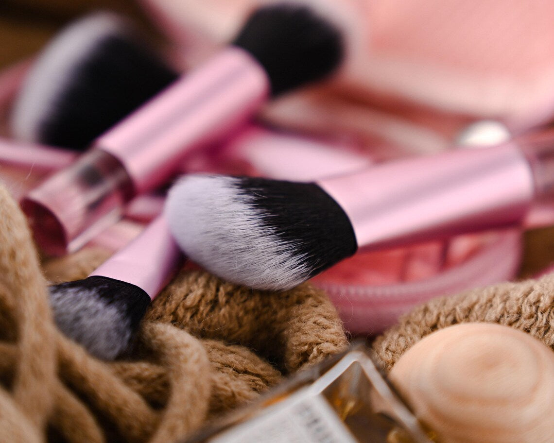 Personalized Makeup Brush Set with Travel Case