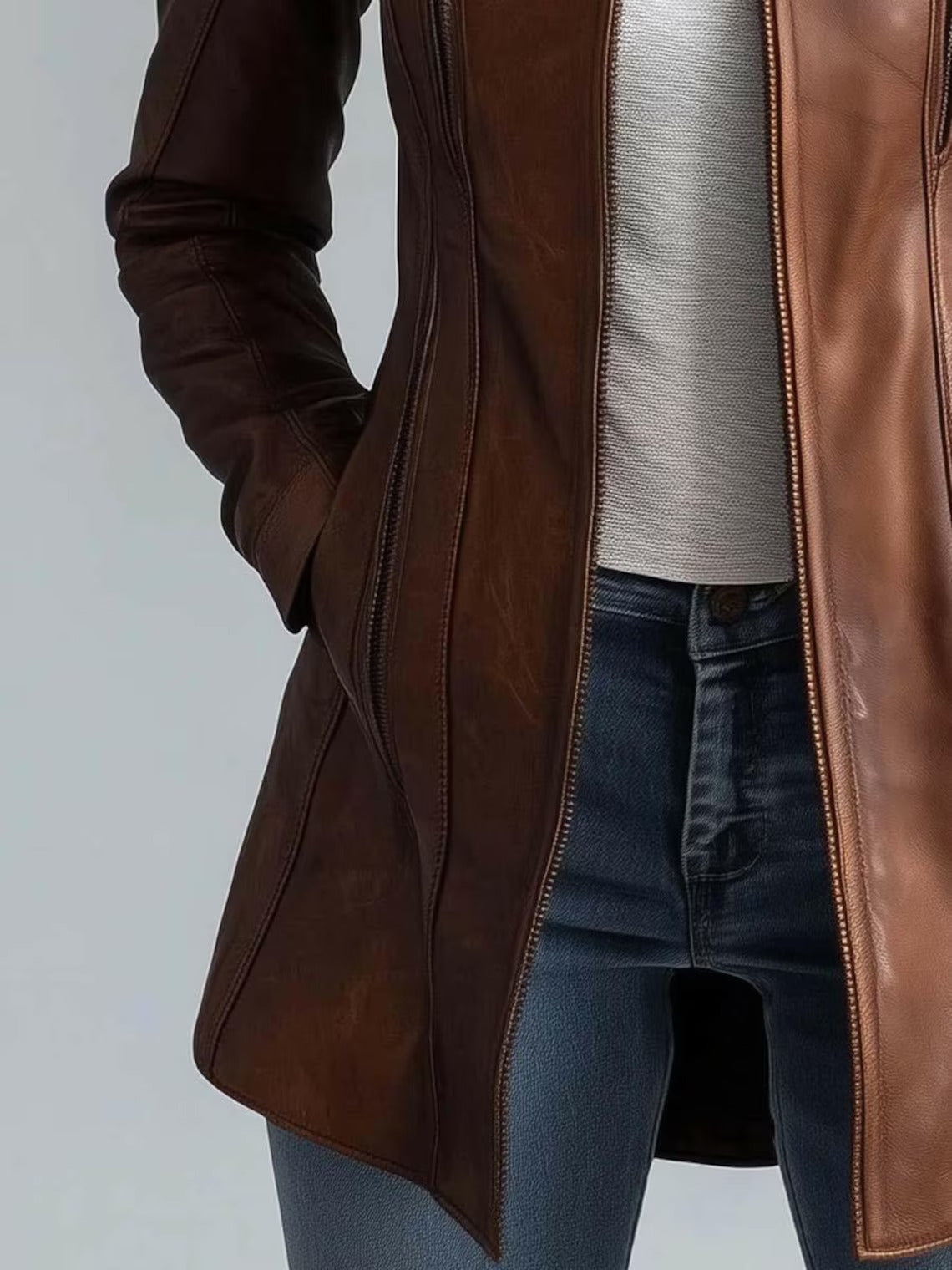 Women’s Brown Vintage Leather Jacket