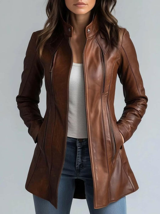 Women’s Brown Vintage Leather Jacket