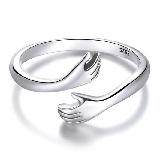Sterling Love Hug Ring