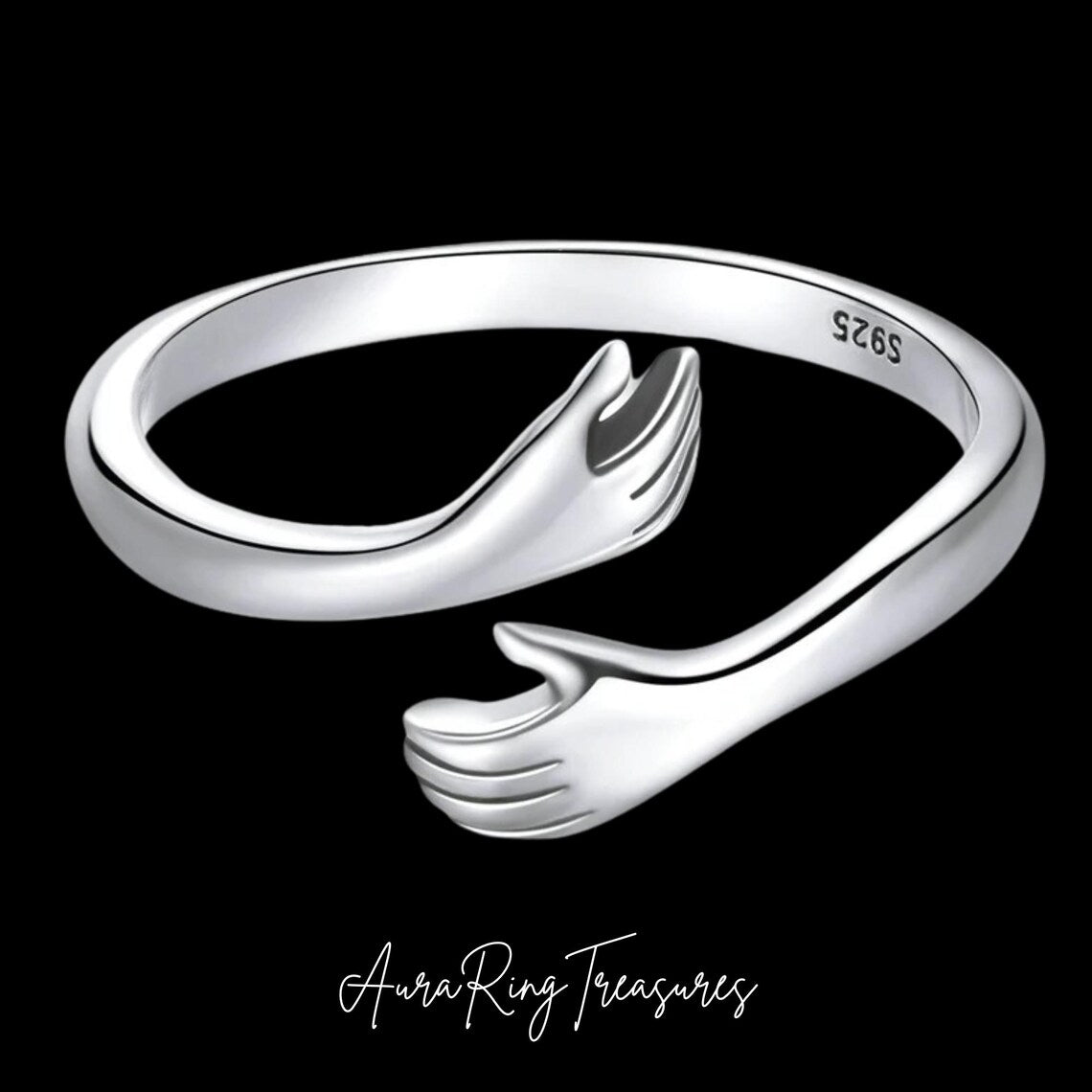 Sterling Love Hug Ring