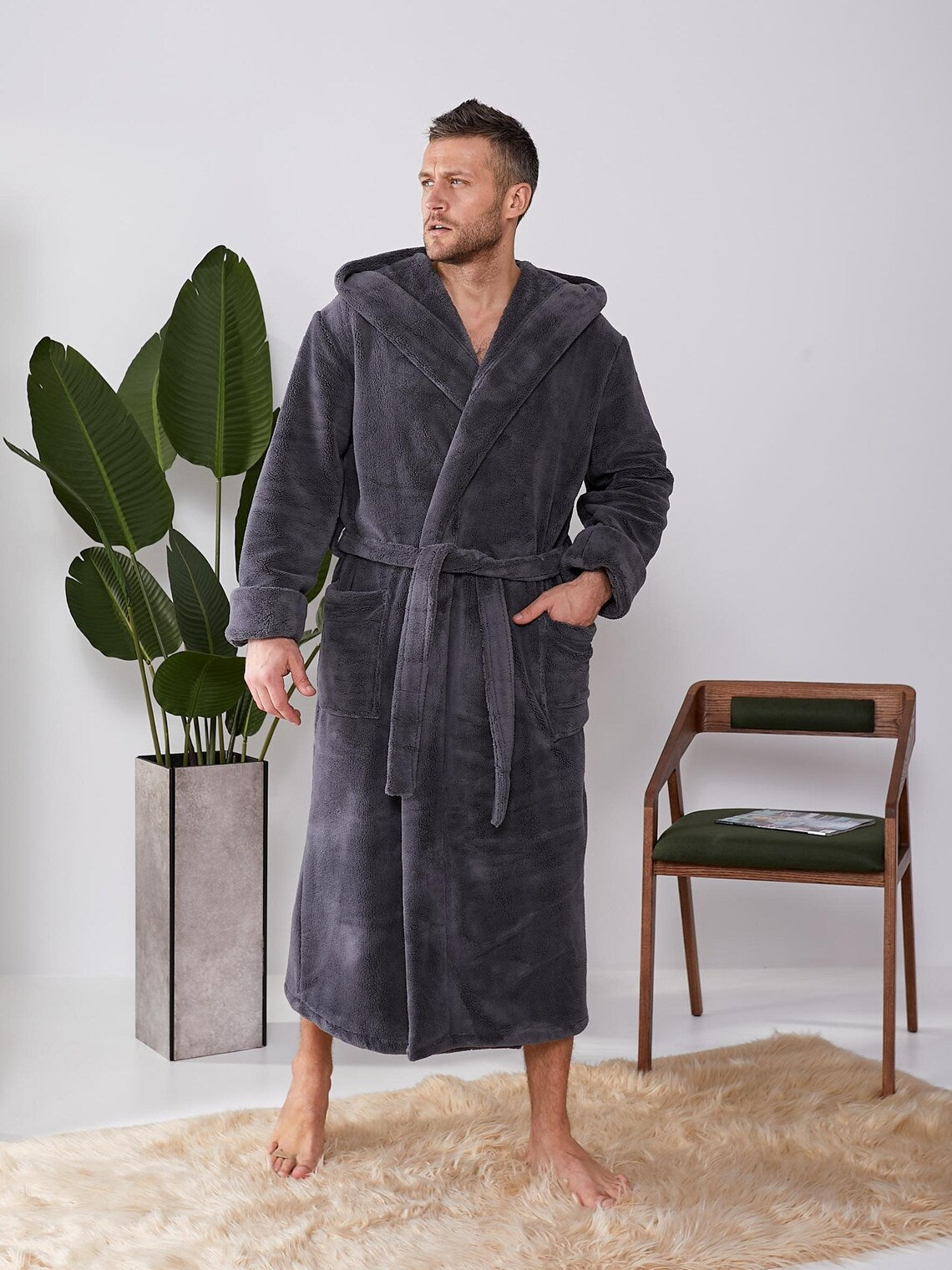 Men’s Velsoft Hooded Robe