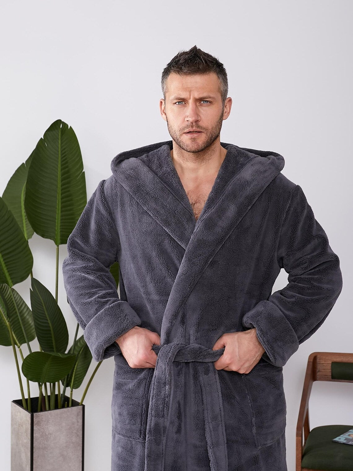 Men’s Velsoft Hooded Robe