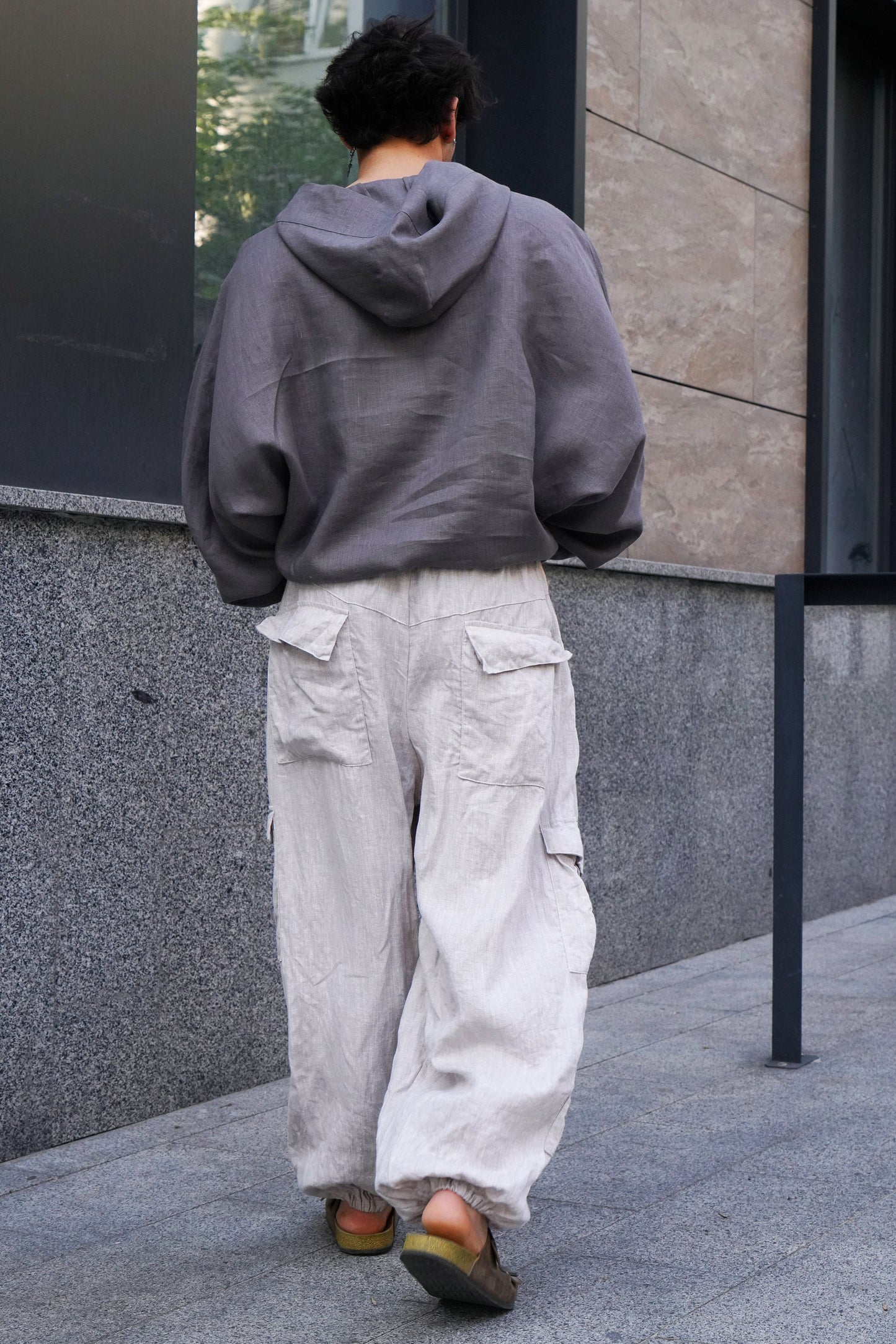 Men’s 100% Natural Linen Hoodie